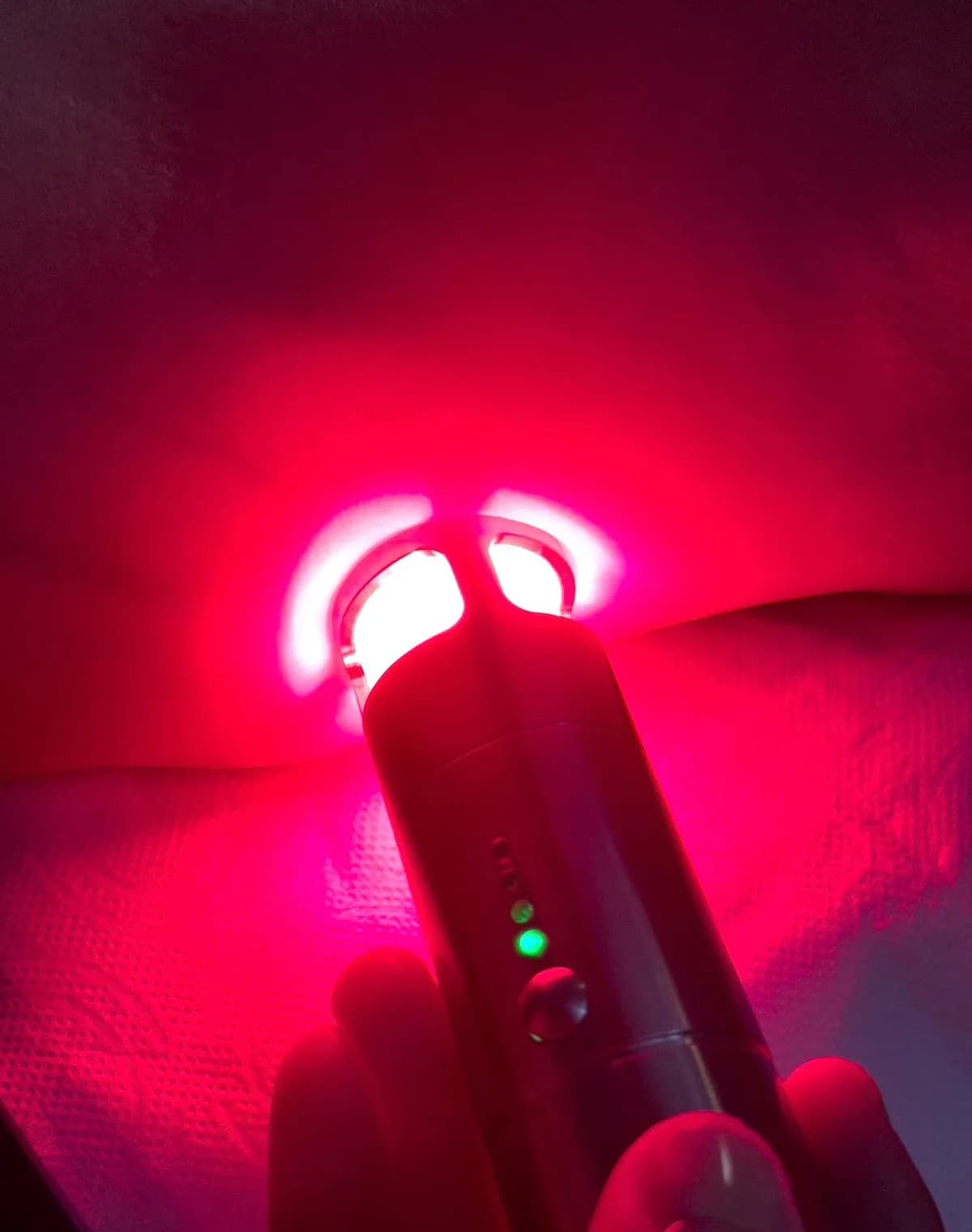 Fotografía del procedimiento: Terapia con luz roja e infrarroja